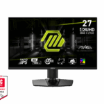 MSI MAG 274UPF E2 27 INCH FLAT 3840 x 2160 (UHD) MONITOR (160 HZ , 0.5 MS GTG , RAPID IPS PANEL , ADOBE RGB 93% / DCI-P3 98% / SRGB 133% / VESA HDR400 / VESA MOUNT / G-SYNC , AMD FREE-SYNC)